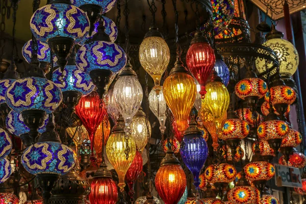 Lâmpada Estilo Turco Tradicional Grande Bazar — Fotografia de Stock