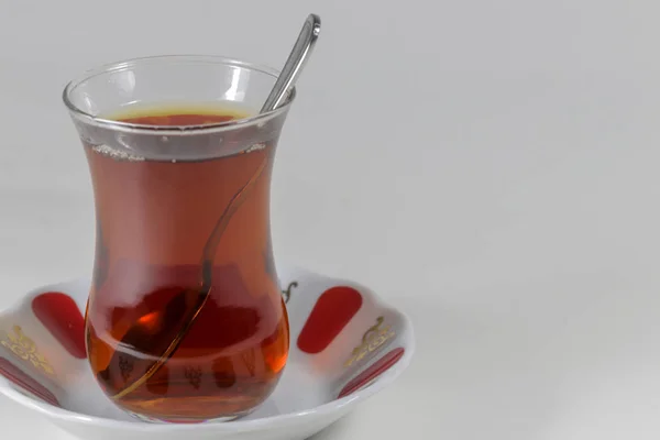 トルコの紅茶 ホット飲めないよ — ストック写真