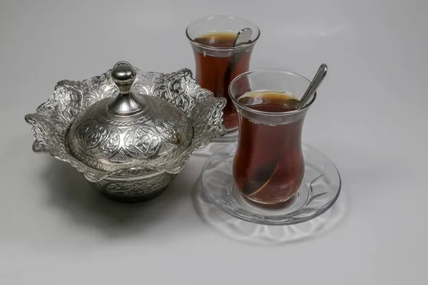 Turkish Tea Hot Dirink — Stock Photo, Image