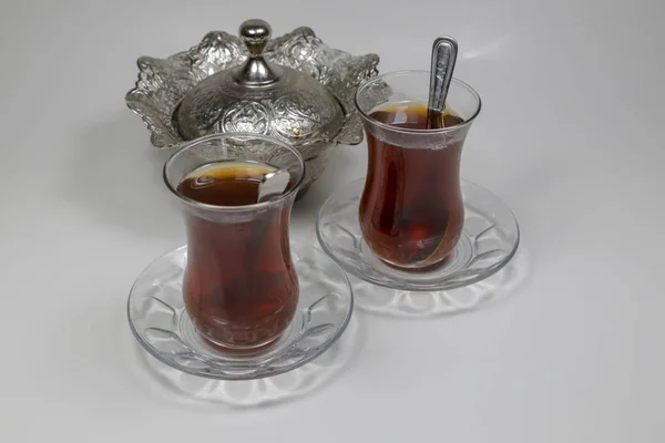 Turkish Tea Hot Dirink — Stock Photo, Image