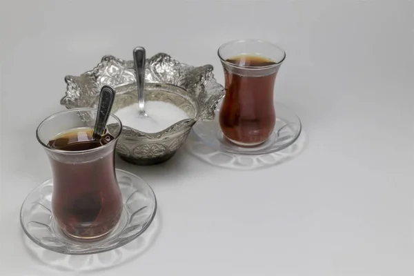 Türkischer Tee Heißer Dirink — Stockfoto