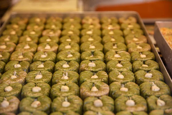 Delicias Postres Turcos Tradicionales Baklava Lokum —  Fotos de Stock