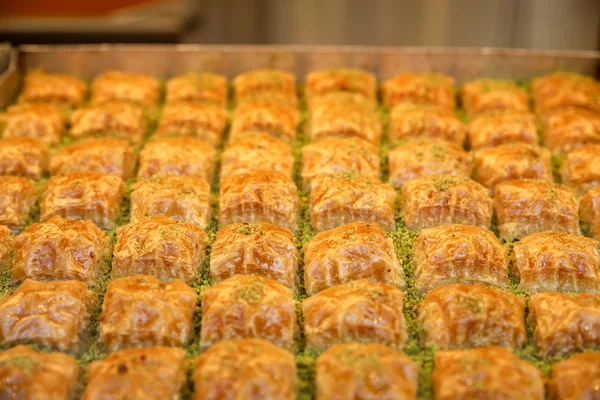 Delicias Postres Turcos Tradicionales Baklava Lokum —  Fotos de Stock