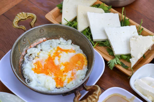 Traditional Turkish Breakfast Breakfast Table — Stock Photo, Image