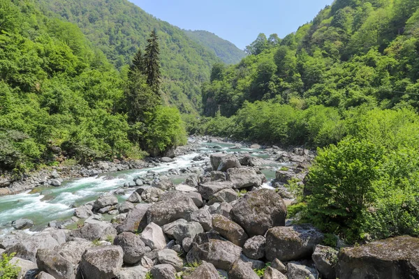 Fiumi Fiumi Primavera Rize Ikizdere — Foto Stock