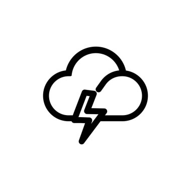 Fırtına ikonu. Şablon vektörü tasarla