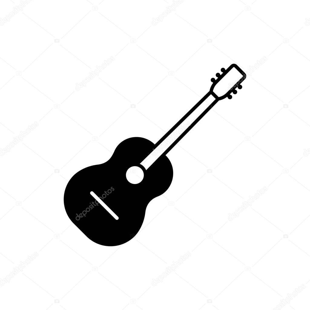 Guitar icon. Design template vector