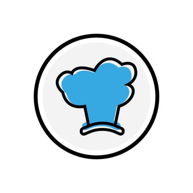 Şef yassı ikon. Şablon vektörü tasarla