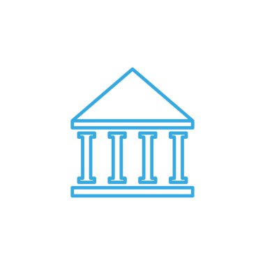 Banka inşa çizgisi simgesi