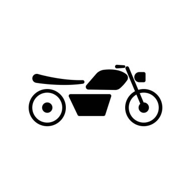 Motosiklet ikonu. Şablon vektörü tasarla