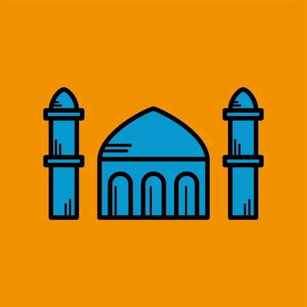 Moschee Symbol Designschablonen Vektor — Stockvektor