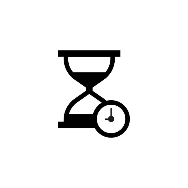 Reloj Arena Icono Del Reloj Ilustración Tiempo Diseño Plantilla Vector — Archivo Imágenes Vectoriales