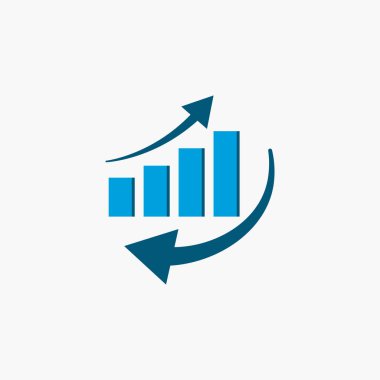 Ekonomik ikon. Tasarım vektörü illüstrasyonu
