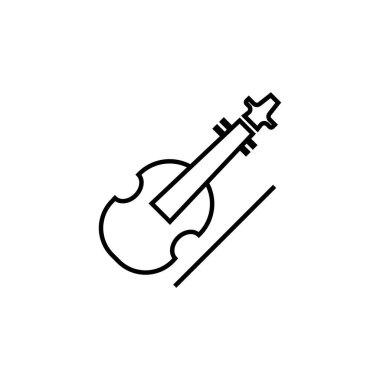 Keman hattı ikonu. Şablon vektörü tasarla