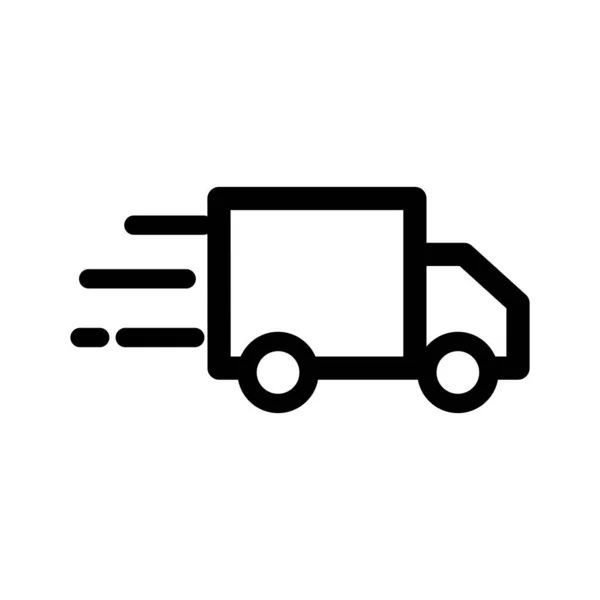 Livraison Camion Sur Symbole Temps Vecteur Modèle Conception — Image vectorielle