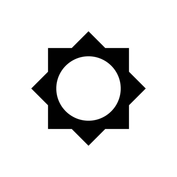 Ісламський Символ Точкова Векторна Форма Дизайн Шаблонний Вектор — стоковий вектор