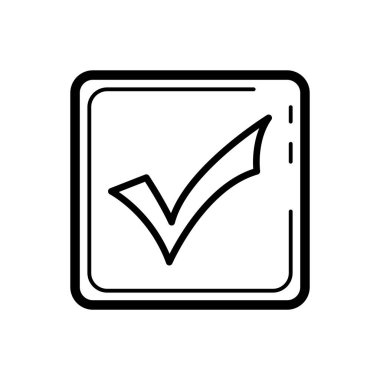 İşaret çizgisi simgesini kontrol et. Şablon vektörü tasarla