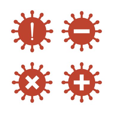 Corona virüsünü durdur. Tasarım vektörü İllüstrasyonu