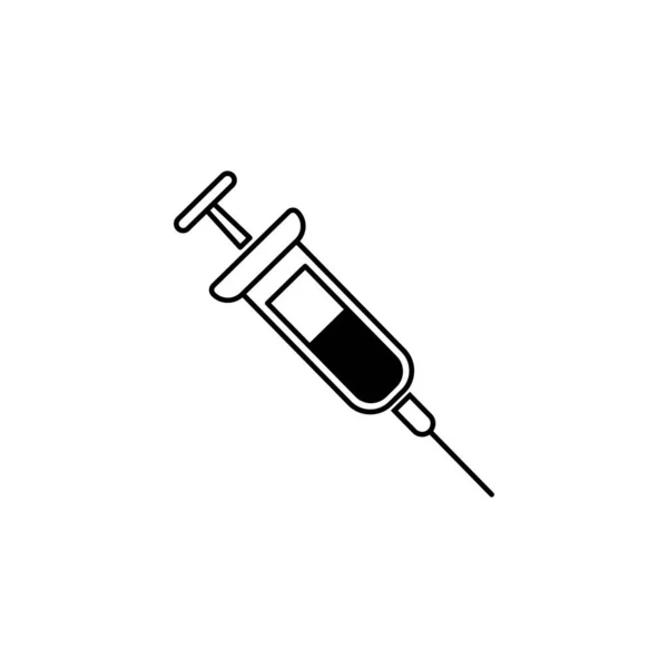医療用注射器のアイコン デザインベクトルテンプレート — ストックベクタ