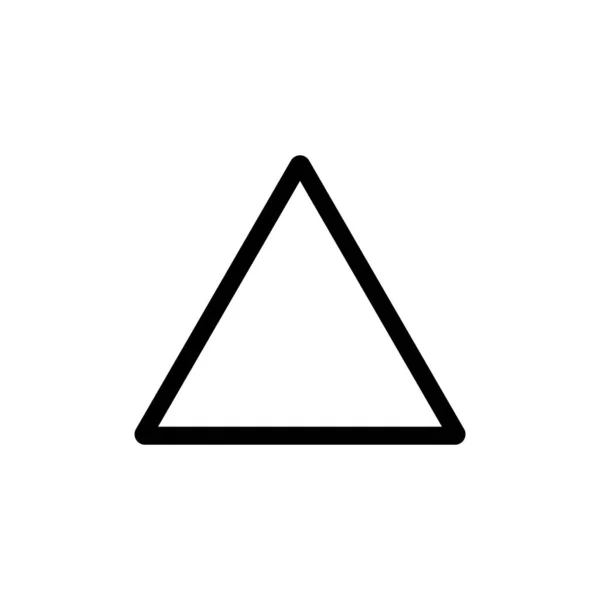 Dreieckslinie Symbol Designschablonen Vektor — Stockvektor