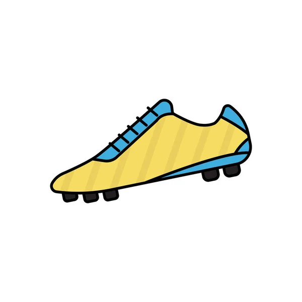 Футбольные Ботинки Плоская Икона Вектор Шаблона Проекта — стоковый вектор