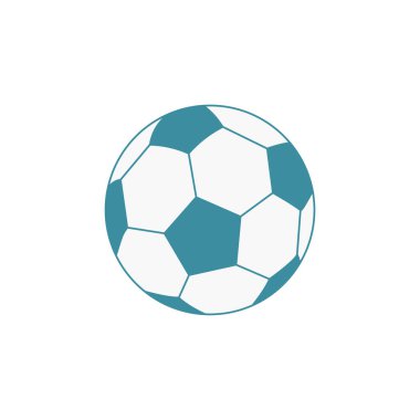 Futbol topu ikonu. Şablon vektörü tasarla