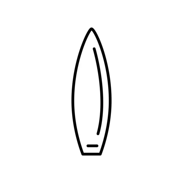 Surfboard Line Icon Design Template Vector — Stock Vector