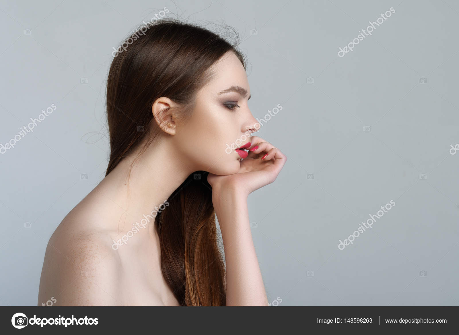 hals flicka bild