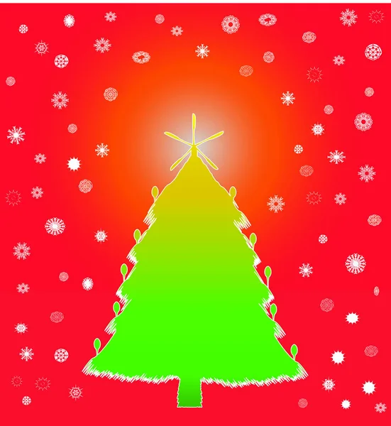 Renkli Kış Noel ağacı gümüş dışında yapılan