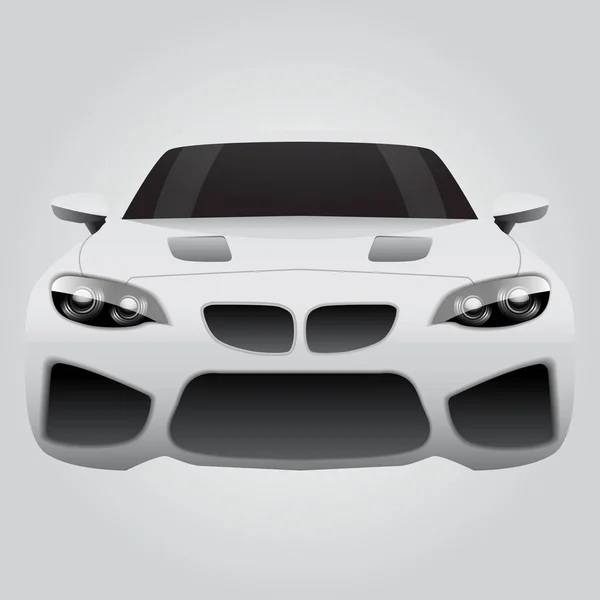 Vector grey sport car — Stock Vector