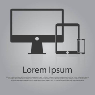 Duyarlı tasarım konsepti vektör simgesi