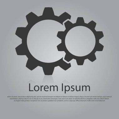 vektör gears simgesi