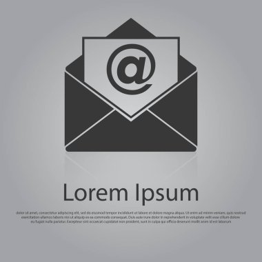 E-posta kavramının vektör simgesi