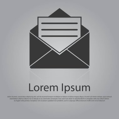 E-posta kavramının vektör simgesi