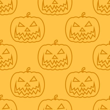 Cadılar Bayramı Balkabağı Jack o'Fener seamless modeli