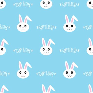 Bunnies ile Seamless Paskalya modeli