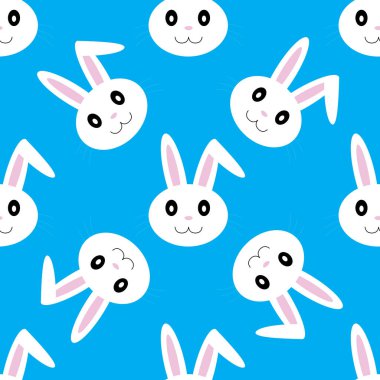 Bunnies ile Seamless Paskalya modeli