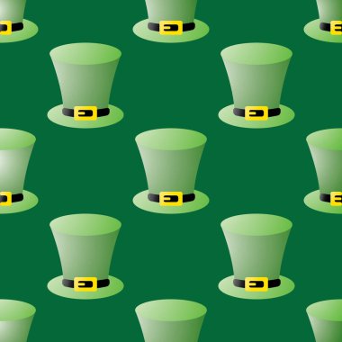 Cüce cin şapka ile Seamless Patrick gün modeli