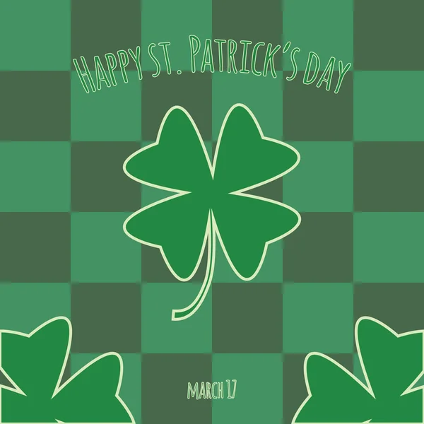 Happy Saint Patrick day card — Stock Vector