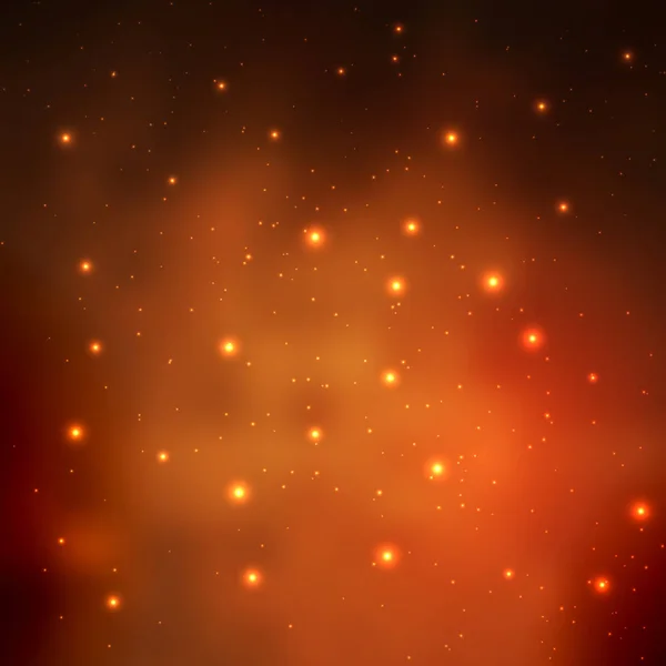 Abstract vector achtergrond met nachtelijke hemel en sterren — Stockvector