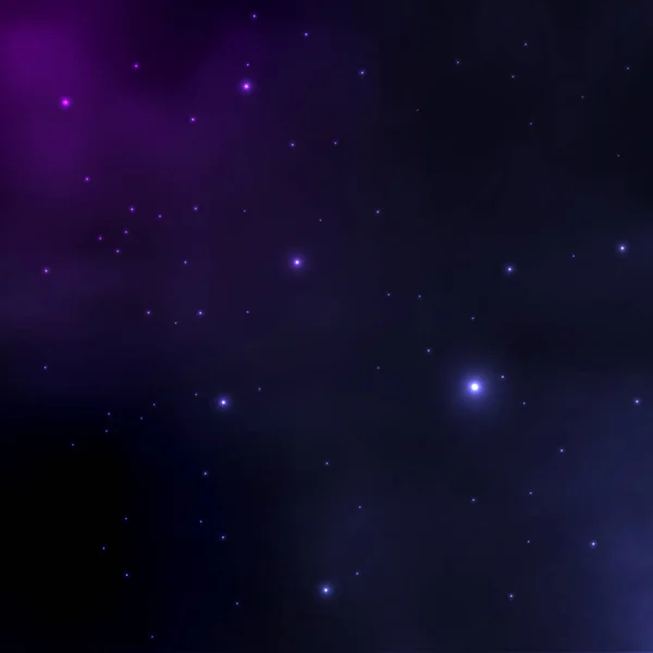 夜晚的天空和星星抽象矢量背景 — 图库矢量图片