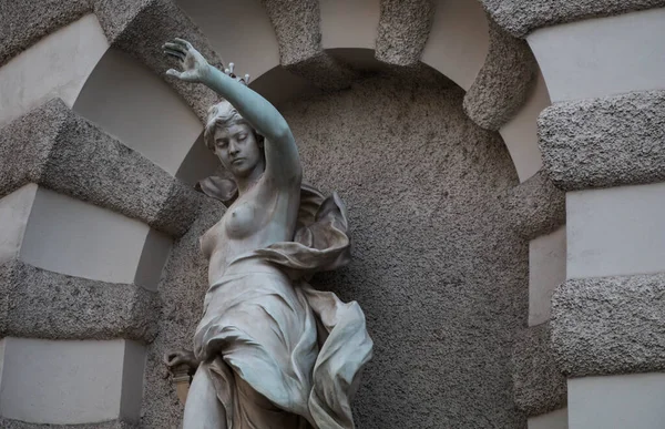 Antigua Estatua Austria Monumento Europa Arquitectura Viena — Foto de Stock