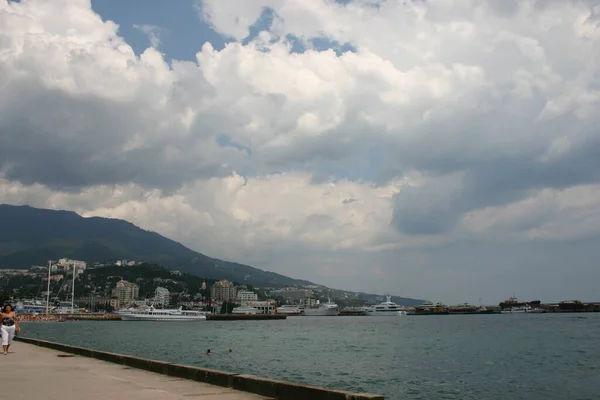 Yalta Ucrânia Montanhas Mar — Fotografia de Stock