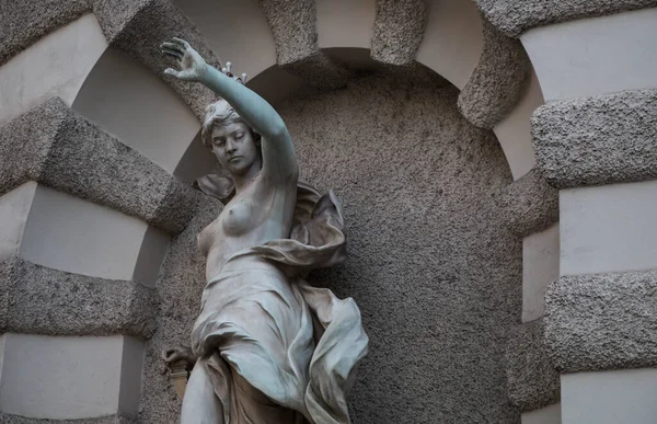 Wien Österrike Monument Figurer Statyer — Stockfoto