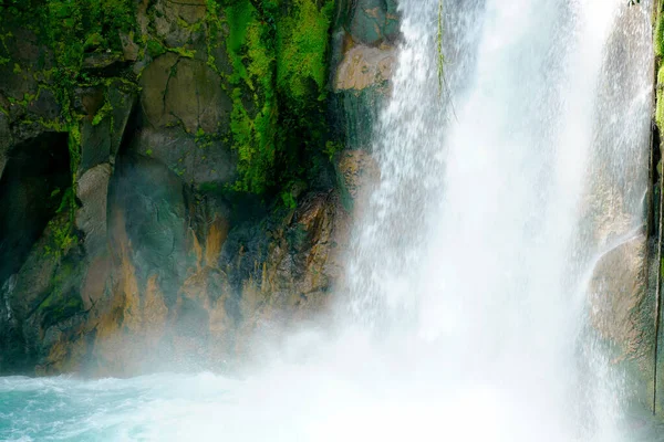 Rio Celeste Waterfall Jungle Trek Stock Picture
