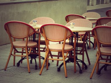 Fransa'da sokak Cafe