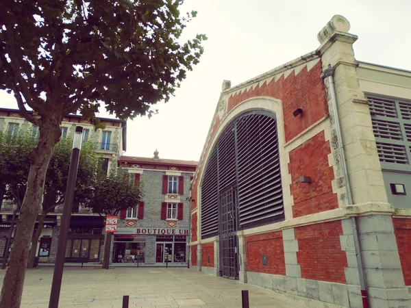 Biarritz Prédio do Mercado da Cidade Francesa — Fotografia de Stock