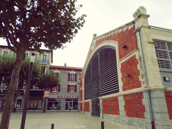 Biarritz French Town Market Building — Stock Photo, Image