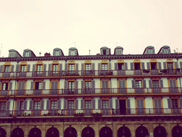San sebastisches Altstadtgebäude — Stockfoto