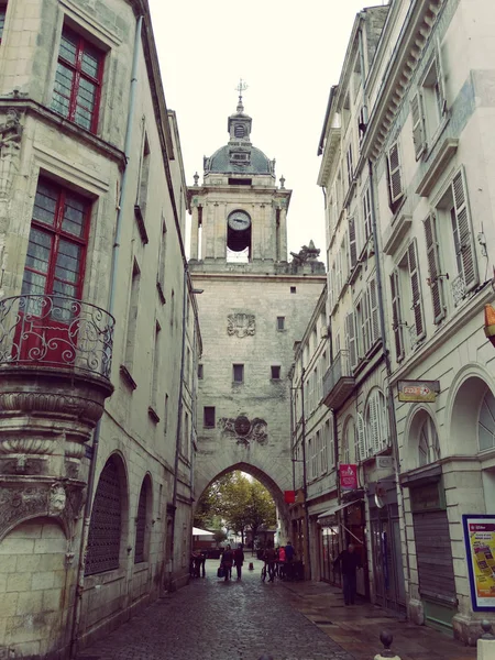 La Rochelle régi kikötő kapu-torony — Stock Fotó